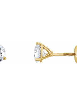 14K Yellow Gold 1/5 CTW Natural Diamond Earrings