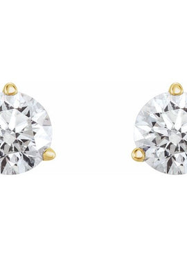 14K Yellow Gold 1/5 CTW Natural Diamond Earrings