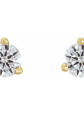 14K Yellow Gold 1/5 CTW Natural Diamond Earrings