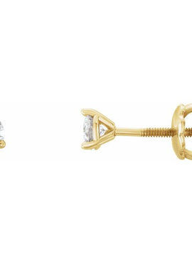 14K Yellow Gold 1/5 CTW Natural Diamond Earrings