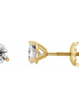 14K Yellow Gold 1/5 CTW Natural Diamond Earrings