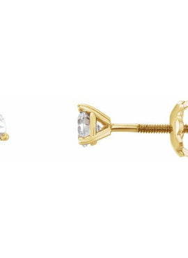 14K Yellow Gold 1/5 CTW Natural Diamond Earrings