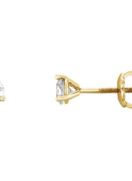 14K Yellow Gold 1/5 CTW Natural Diamond Earrings