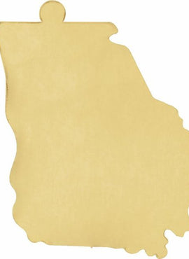 14K Yellow Gold 12 Gauge Georgia Stamping with External Undrilled Eyelet