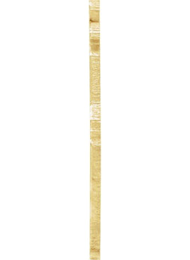 14K Yellow Gold 12 Gauge Georgia Stamping with External Undrilled Eyelet