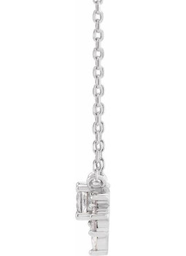 14K Yellow Gold Natural Citrine & .08 CTW Natural Diamond 18