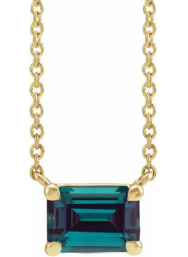 14K White Gold Natural Aquamarine 18