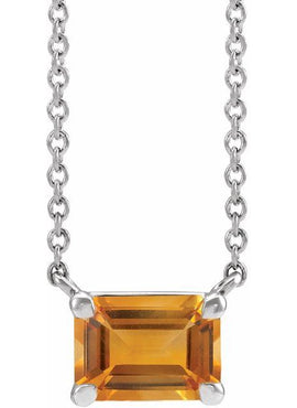 14K White Gold Natural Aquamarine 18