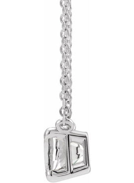 14K White Gold Natural Aquamarine 18