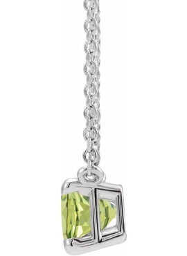 14K White Gold Natural Aquamarine 18