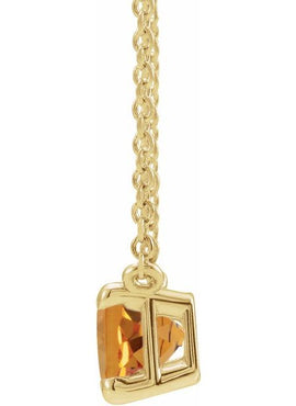 14K White Gold Natural Aquamarine 18