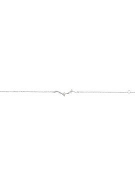 14K White Gold .06 CTW Natural Diamond Branch Bar 6 1/2-7 1/2