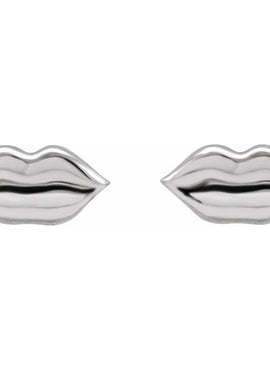 14K Yellow Gold Lip Single Earring