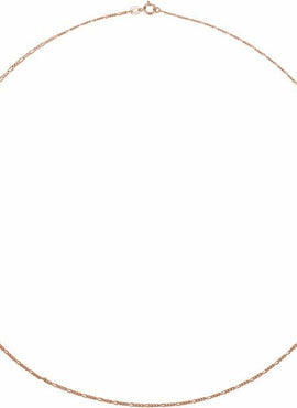 14K Yellow Gold 1.28 mm Figaro 7