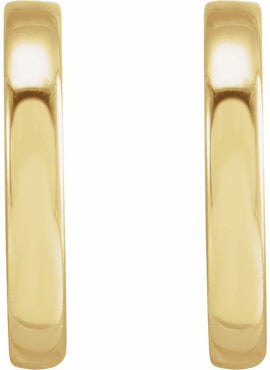 14K Rose Gold 10 mm Hoop Earrings