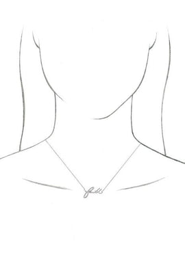 14K White Gold Faith 16