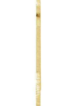 14K Yellow Gold 12 Gauge Alaska Stamping with External Undrilled Eyelet