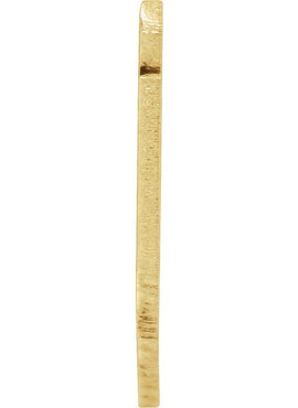 14K Yellow Gold 12 Gauge Connecticut Stamping with External Undrilled Eyelet