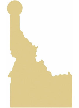 14K Yellow Gold 12 Gauge Idaho Stamping with External Undrilled Eyelet