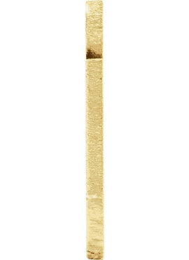 14K Yellow Gold 12 Gauge Maryland Stamping with External Undrilled Eyelet