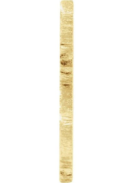 14K Yellow Gold 12 Gauge Massachusetts Stamping with External Undrilled Eyelet