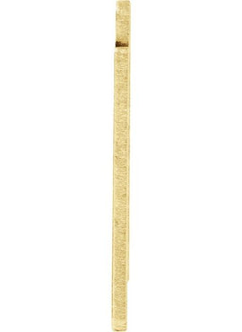 14K Yellow Gold 12 Gauge Mississippi Stamping with External Undrilled Eyelet