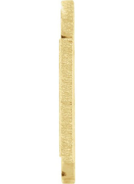 14K Yellow Gold 12 Gauge Montana Stamping with External Undrilled Eyelet