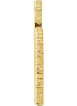 14K Yellow Gold 12 Gauge Nebraska Stamping with External Undrilled Eyelet