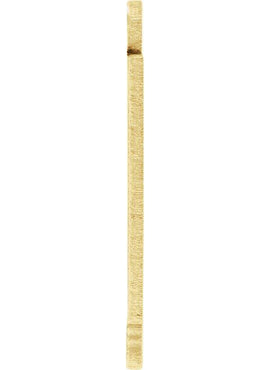 14K Yellow Gold 12 Gauge Nevada Stamping with External Undrilled Eyelet