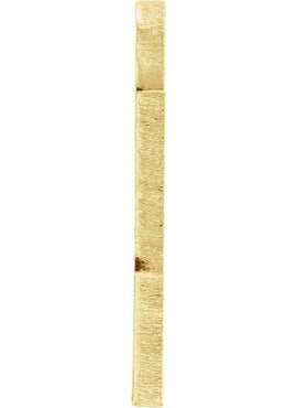 14K Yellow Gold 12 Gauge Oklahoma Stamping with External Undrilled Eyelet