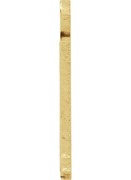 14K Yellow Gold 12 Gauge Washington Stamping with External Undrilled Eyelet