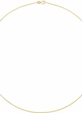 14K Yellow Gold 1 mm Snake 16