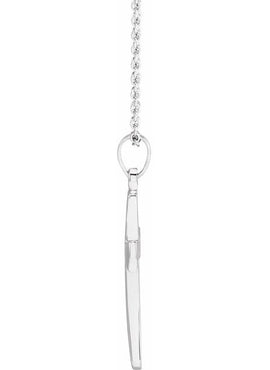 14K Rose Gold Cross Pendant