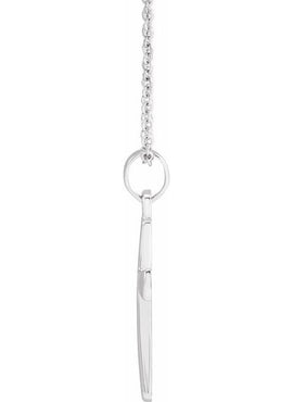 14K Rose Gold Cross Pendant