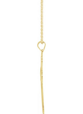 14K Yellow Gold Cross Pendant