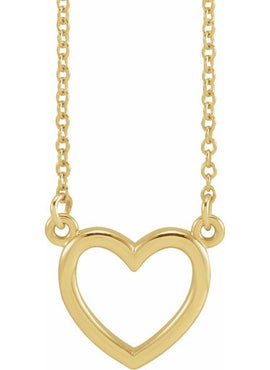 Sterling Silver Heart 16