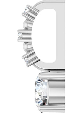 Platinum Imitation Blue Sapphire & .01 CTW Natural Diamond Charm/Pendant