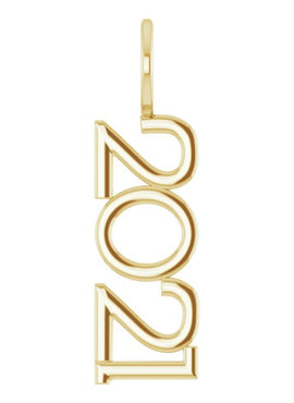 Sterling Silver 2021 Year Charm/Pendant