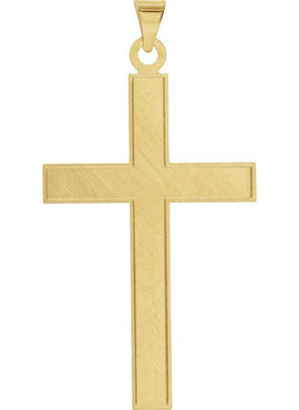 14K Yellow Gold Cross Pendant