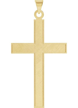 14K Yellow Gold Cross Pendant