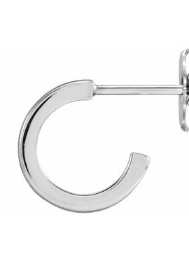14K Rose Gold 10 mm Hoop Earrings
