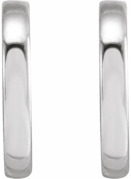 14K Rose Gold 10 mm Hoop Earrings