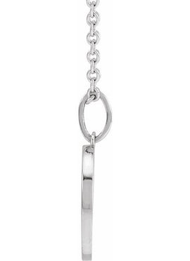 14K White Gold Sun Pendant