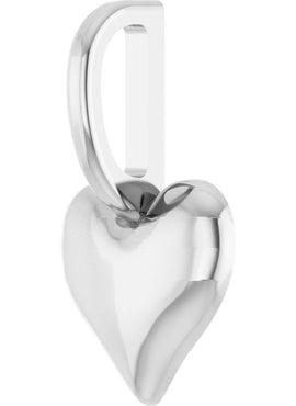 14K Rose Gold Puffed Heart Charm/Pendant