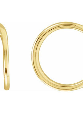 14K Yellow Gold Ear Cuff