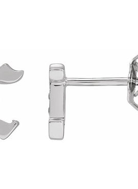 14K Yellow Gold .03 CTW Natural Diamond Gothic Initial A Earring