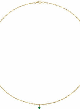 14K Yellow Gold Natural Blue Sapphire 16