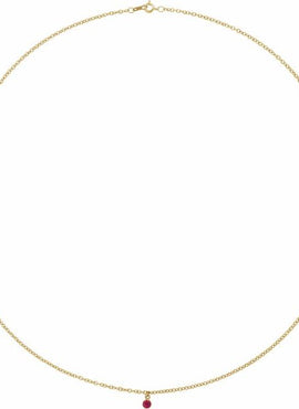 14K Yellow Gold Natural Blue Sapphire 16