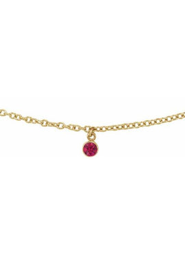 14K Yellow Gold Natural Blue Sapphire 16
