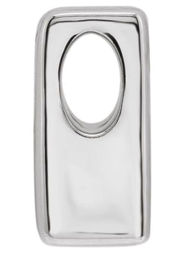 14K Yellow Gold Block Initial A Slide Pendant